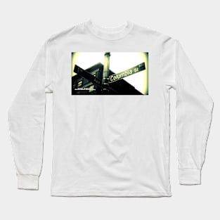 1st Avenue & Columbia Street Seattle WA by Mistah Wilson Photography Long Sleeve T-Shirt